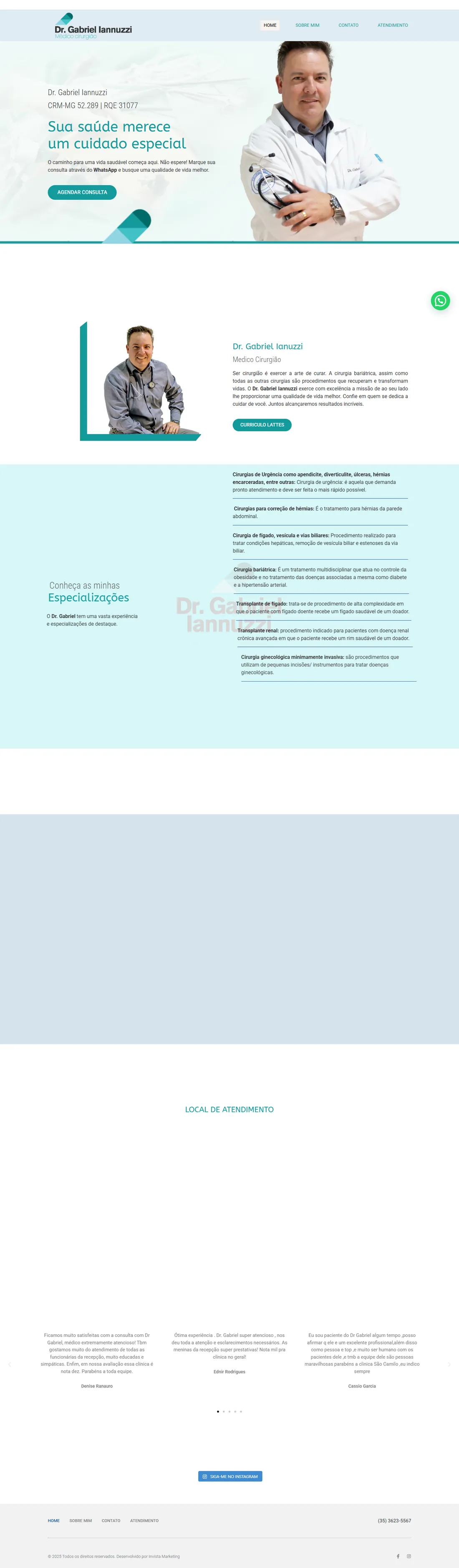 Dr. Gabriel Iannuzzi — Site institucional